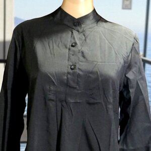 NEW Black High-Low Hemline Shirt Top